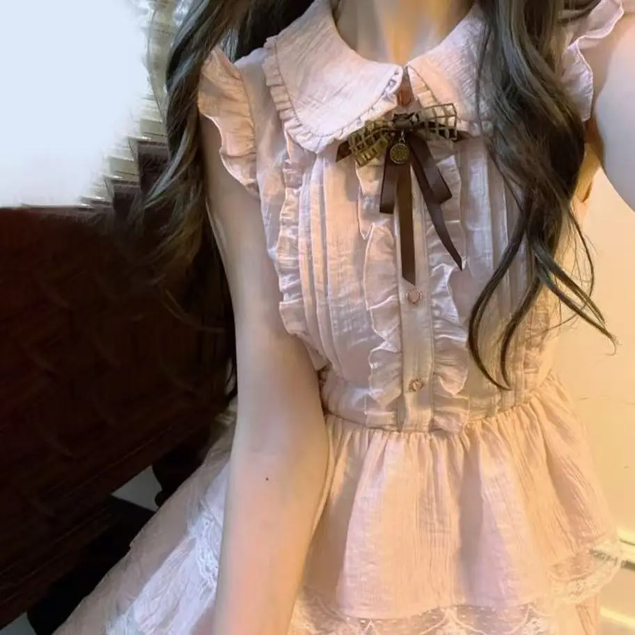 Розовое кружевное мини-платье в стиле Лолиты Kawaii, женское японское платье Sweer с летающими рукавами, женские вечерние платья в корейском стиле с рюшами и рюшами
Розовое кружевное мини-платье в стиле Лолиты Kawaii, женское японское платье Sweer с летающими рукавами, женские вечерние платья в корейском стиле с рюшами и рюшами