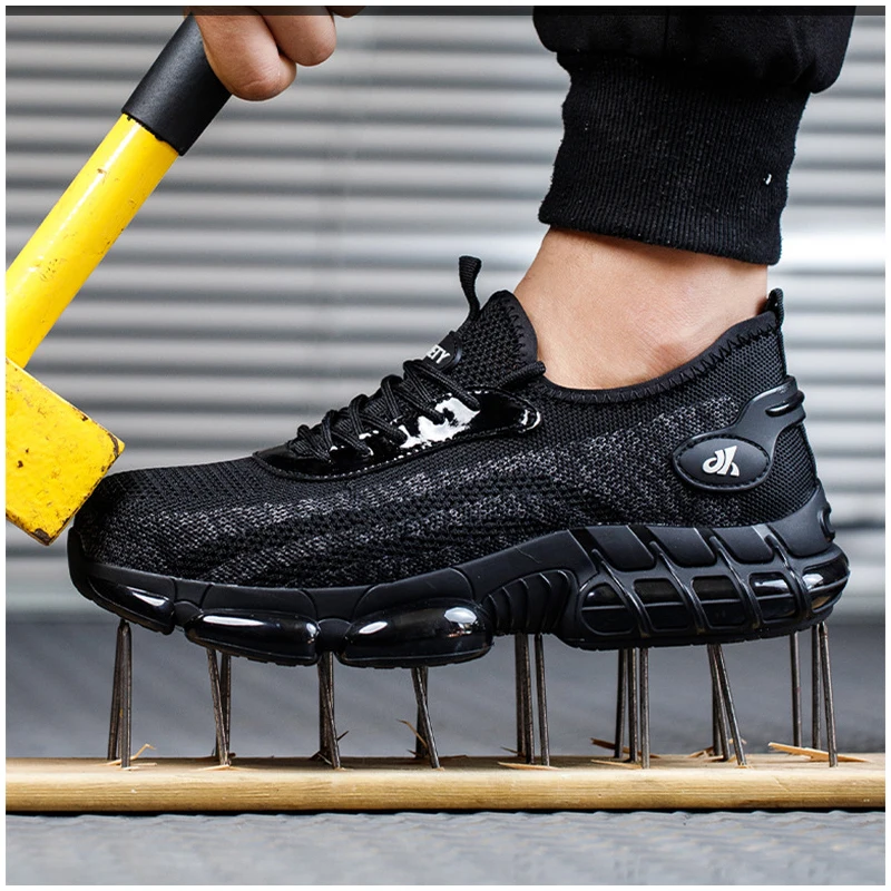 men's leisure breathable steel toe caps working safety shoes black stylish summer security boots worker safe sneakers footwear
men's leisure breathable steel toe caps working safety shoes black stylish summer security boots worker safe sneakers footwear