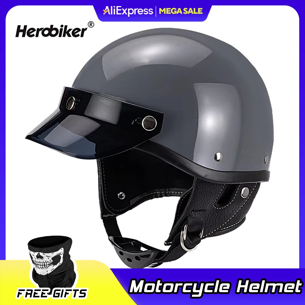 Motorcycle Half Helmet Vintage Motorbike Helmets Men Women Unisex Scooter Four Seasons Helmet Motocross Open Face Helmet S-XL
Motorcycle Half Helmet Vintage Motorbike Helmets Men Women Unisex Scooter Four Seasons Helmet Motocross Open Face Helmet S-XL