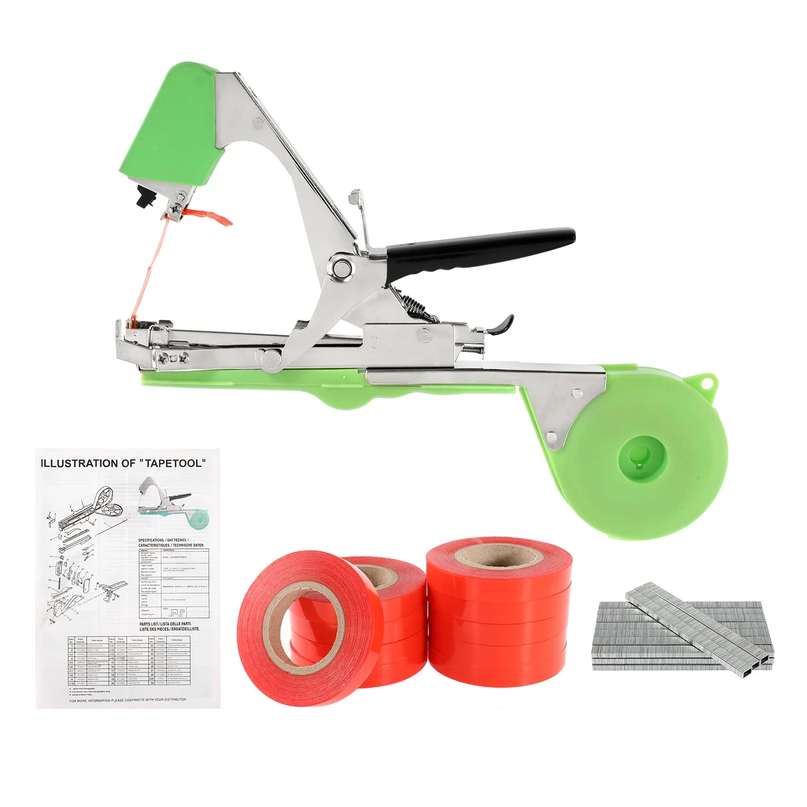 Garden Tools Plant Tying Tapetool Packing Vegetable Stem Strapping Tapener Machine Branch Hand Tying Machine Tools for Grape
Garden Tools Plant Tying Tapetool Packing Vegetable Stem Strapping Tapener Machine Branch Hand Tying Machine Tools for Grape