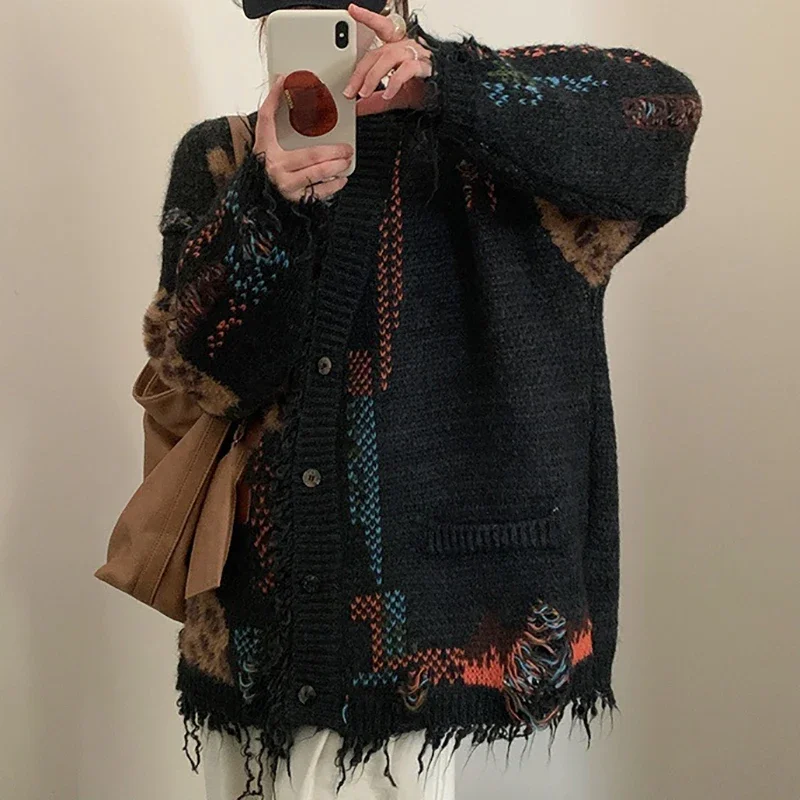 Свитера, кардиган, женские пальто средней длины, повседневные свободные джемперы с длинными рукавами, ленивый стиль, уличная одежда, элегантная вязка, открытая осень
Свитера, кардиган, женские пальто средней длины, повседневные свободные джемперы с длинными рукавами, ленивый стиль, уличная одежда, элегантная вязка, открытая осень