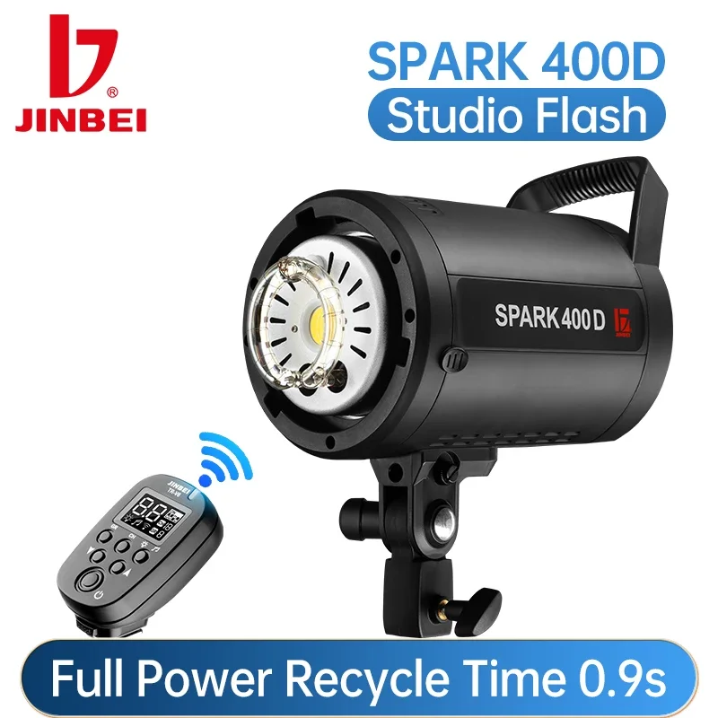 JINBEI SPARK400D 400W Strobe Studio Flash Light GN66 Photo Monolight For Indoor Portrait/Clothing/Kids/Products Photography
JINBEI SPARK400D 400W Strobe Studio Flash Light GN66 Photo Monolight For Indoor Portrait/Clothing/Kids/Products Photography