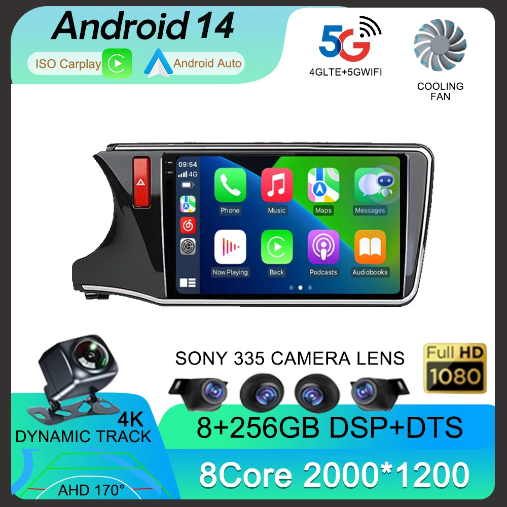 Android 14 Carplay Auto For Honda City Grace 2014 2015 2016 2017 Multimedia Car Radio Navigation Player Video WIFI+4G DSP Stereo
Android 14 Carplay Auto For Honda City Grace 2014 2015 2016 2017 Multimedia Car Radio Navigation Player Video WIFI+4G DSP Stereo