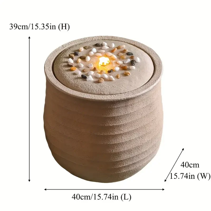 Resin Fountain Decor-15.35" Tall, Perfect for Indoor & Outdoor Use
Resin Fountain Decor-15.35" Tall, Perfect for Indoor & Outdoor Use