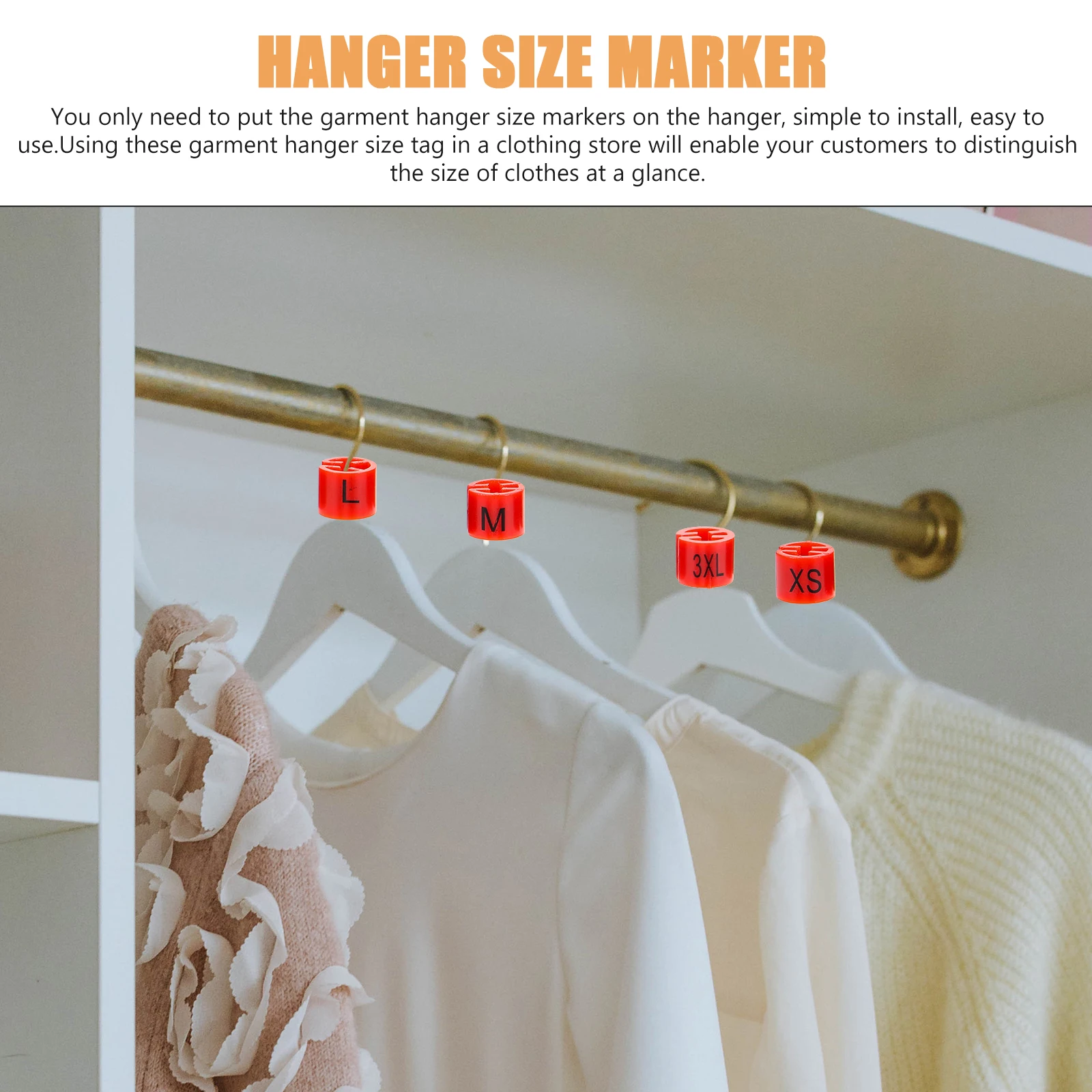 180Pcs Size Tag Clear Hanger Size Indicators for Fashion Store Use Convenient Clothes Solution
180Pcs Size Tag Clear Hanger Size Indicators for Fashion Store Use Convenient Clothes Solution