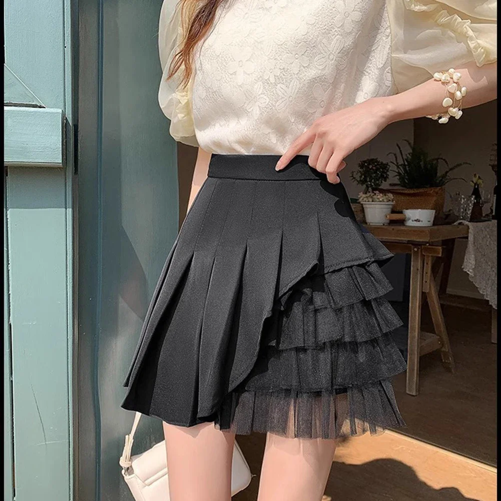 Casual Skirt High Waist Skirt A-line Design Black And White Options Daily Wear Pleated Skirt For Daily Wear Black
Casual Skirt High Waist Skirt A-line Design Black And White Options Daily Wear Pleated Skirt For Daily Wear Black