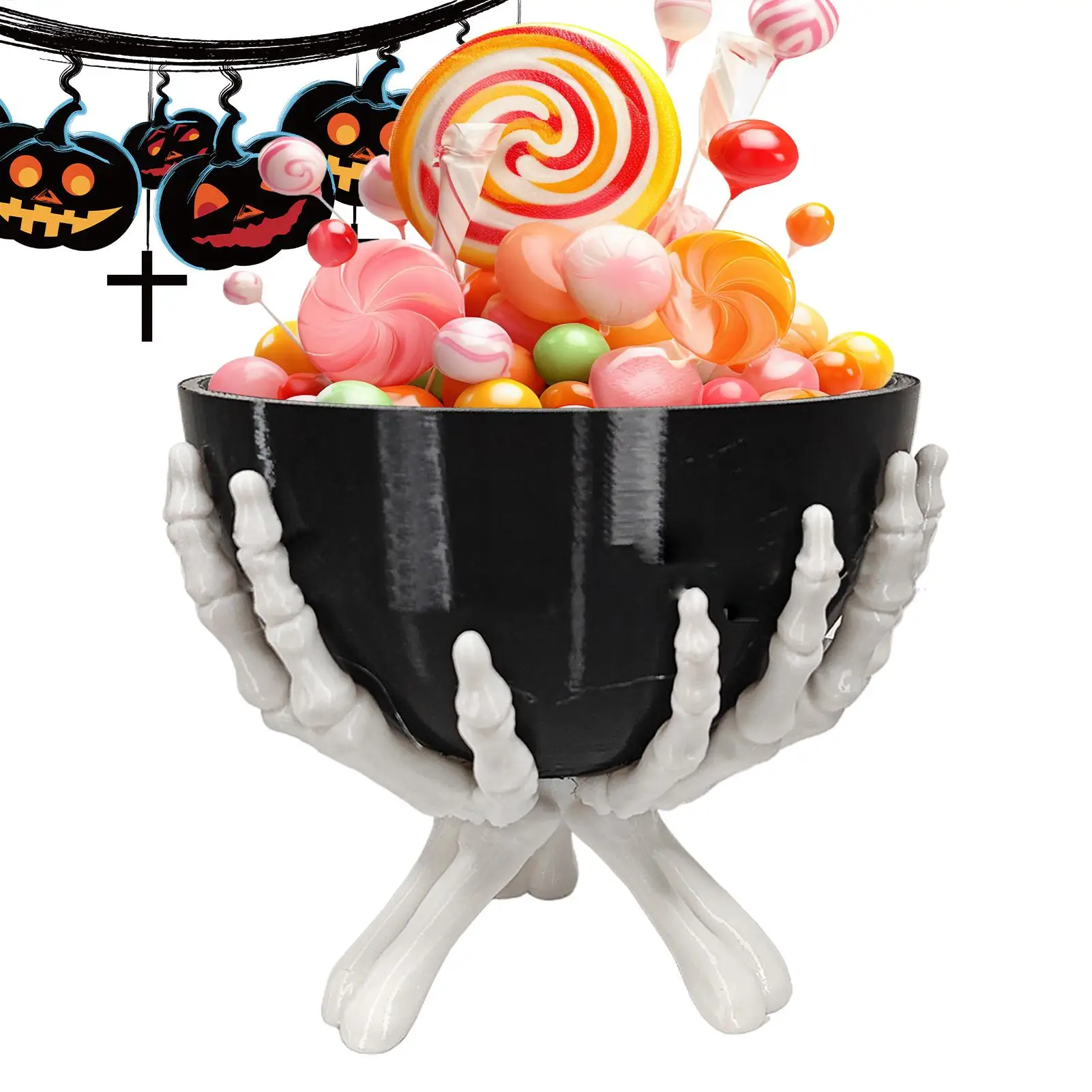 Halloween Candy Bowl Gothic Skeleton Hands Candy Storage Holder Multifunctional Halloween Organizer Holder Scary Home Decoration
Halloween Candy Bowl Gothic Skeleton Hands Candy Storage Holder Multifunctional Halloween Organizer Holder Scary Home Decoration