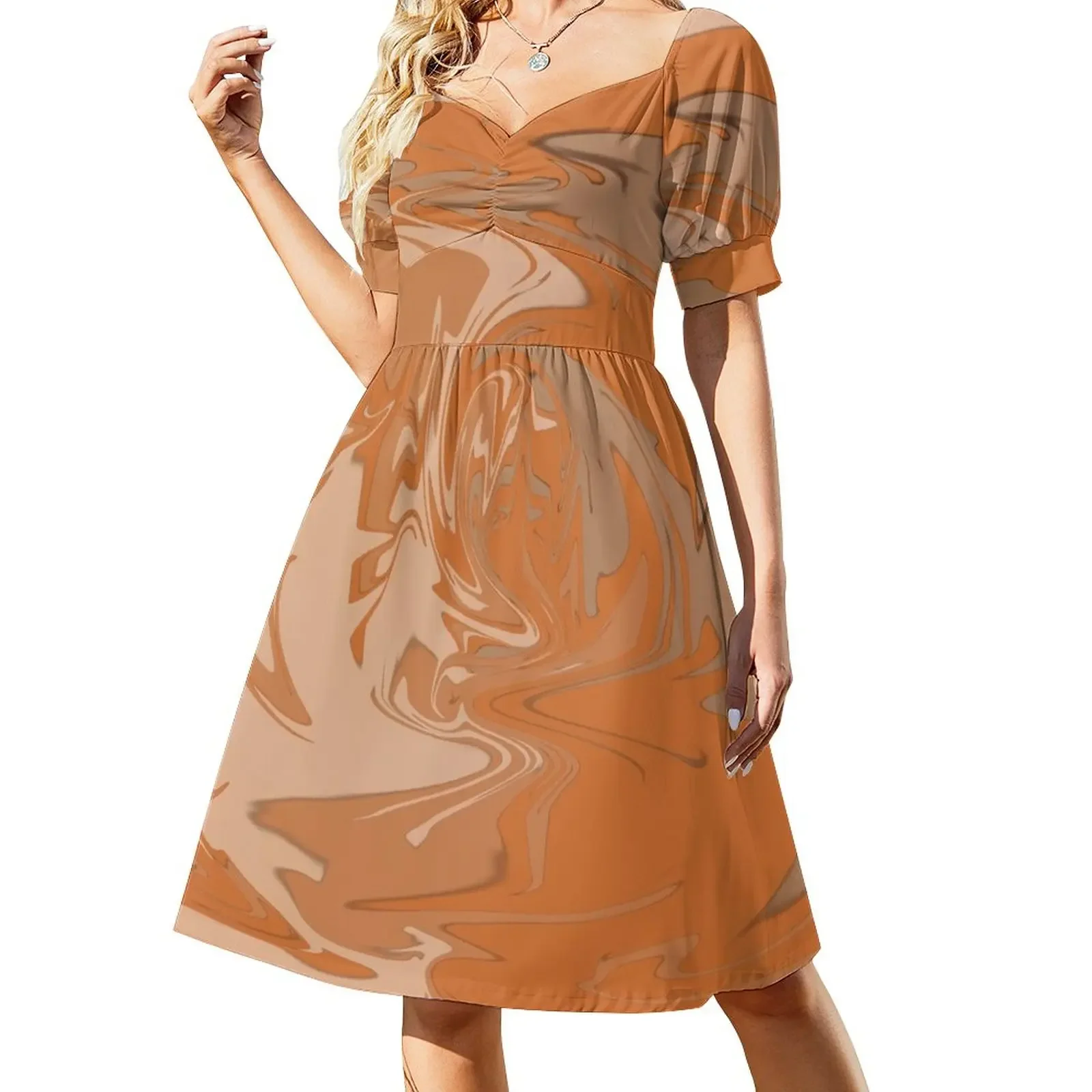 Burnt Orange Tie Dye Short-Sleeved Dress long dresses for women dresses summer women's evening dresses
Burnt Orange Tie Dye Short-Sleeved Dress long dresses for women dresses summer women's evening dresses