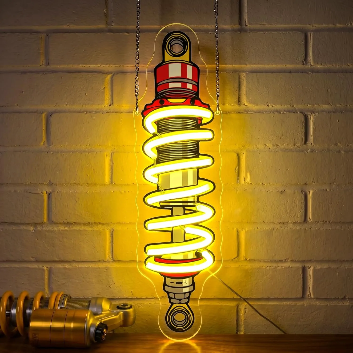 Shock Absorber LED Neon Light USB Dimmable Car Suspension Coilover Neon Sign Garage Man Cave Room Wall Decor
Shock Absorber LED Neon Light USB Dimmable Car Suspension Coilover Neon Sign Garage Man Cave Room Wall Decor