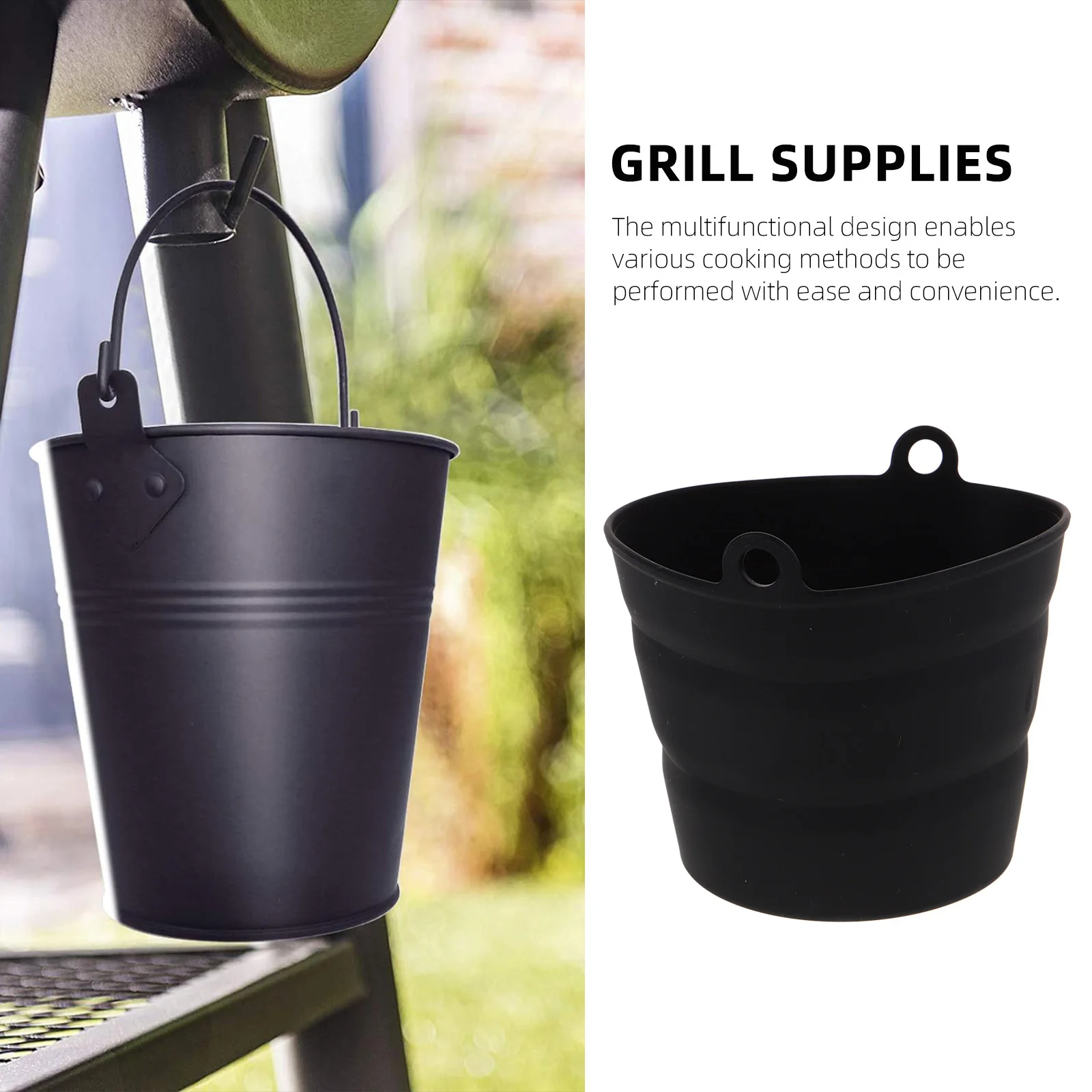 Heat Resistant Silicone Foldable Bucket Liner for Bbq Grill Supplies Grease Tray Liners Easy Storage Grease Tray Liners
Heat Resistant Silicone Foldable Bucket Liner for Bbq Grill Supplies Grease Tray Liners Easy Storage Grease Tray Liners