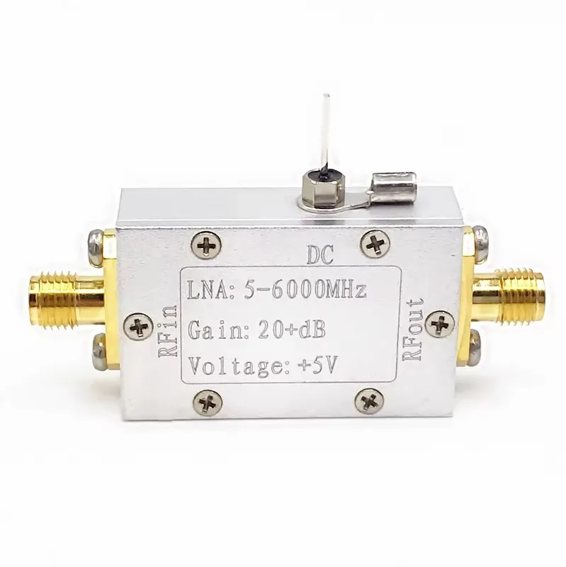 5–6000MHz Ultra-Wideband RF Amplifier | 20dB Gain Medium-Power 50Ω SMA Low Noise for SDR
5–6000MHz Ultra-Wideband RF Amplifier | 20dB Gain Medium-Power 50Ω SMA Low Noise for SDR