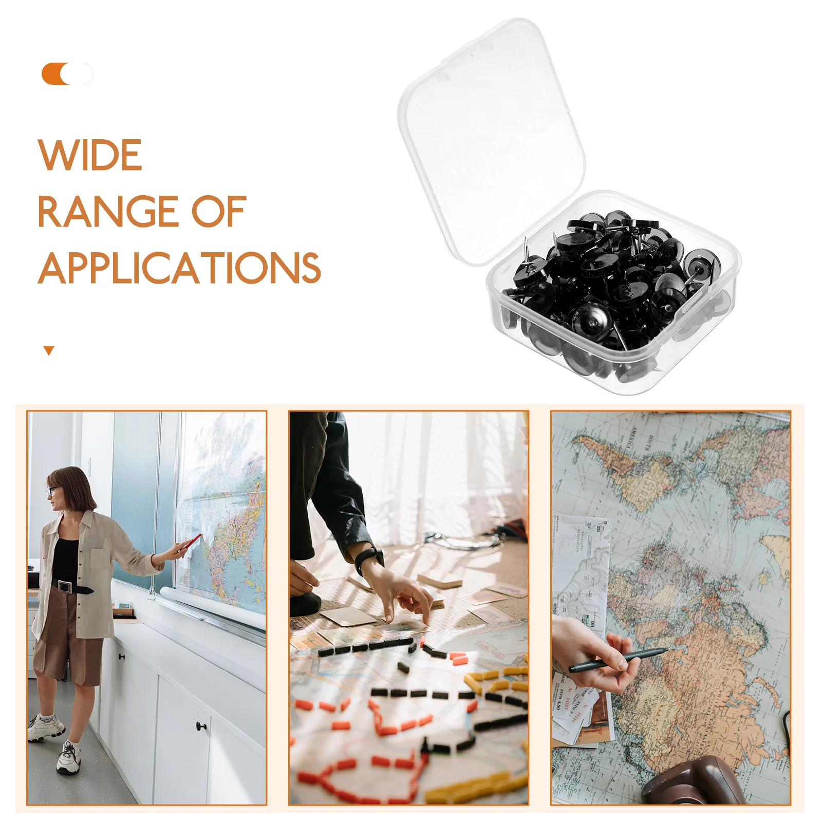 Round Pushpins 1 Box Strong Drawing Pins for Wall Art Craft Travel Photos Display Cork Board Decorative Thumbtacks Bulletin
Round Pushpins 1 Box Strong Drawing Pins for Wall Art Craft Travel Photos Display Cork Board Decorative Thumbtacks Bulletin