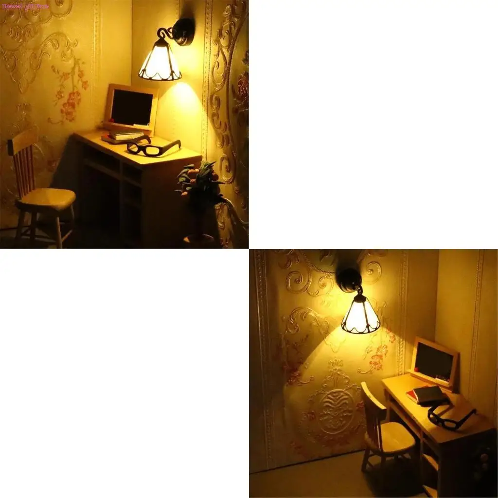 D0JC Realistic Sconce Wall Lamp Bedroom Furniture Play Doll House Decoration
D0JC Realistic Sconce Wall Lamp Bedroom Furniture Play Doll House Decoration