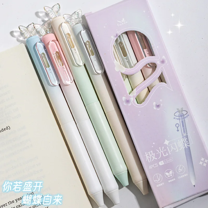 4pcs Kawaii Cute Mini Portable Butterfly Pen School Office Supplies Student Writing Black Ink Stationery Gift Prize Pocket Pen
4pcs Kawaii Cute Mini Portable Butterfly Pen School Office Supplies Student Writing Black Ink Stationery Gift Prize Pocket Pen