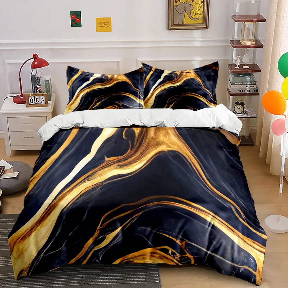 Golden Marble Design Set Multiple sizes kid's and adults' bedroom Exquisite 3PC bedding set, gift
Golden Marble Design Set Multiple sizes kid's and adults' bedroom Exquisite 3PC bedding set, gift