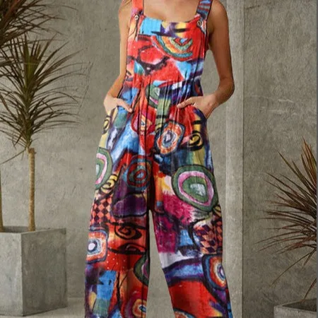 New Loose Women's Clothing In Summer, Printed Overalls, New Products In Spring 2026, Fashion Trend
New Loose Women's Clothing In Summer, Printed Overalls, New Products In Spring 2026, Fashion Trend