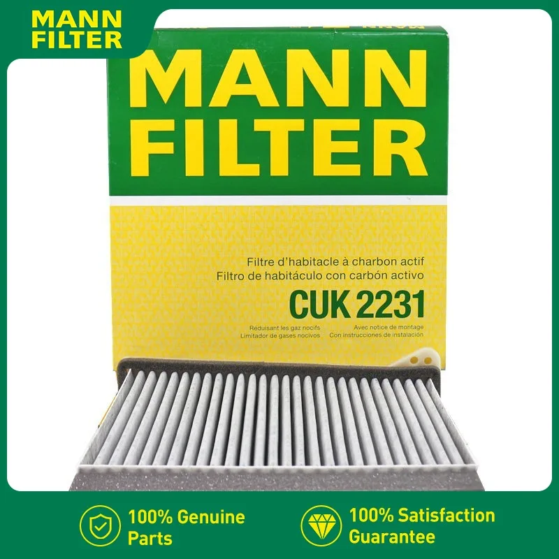 CUK2231 MANN FILTER Cabin Air Filter For Mitsubishi Lancer 2000-2013 CS, Outlander 2002-2007 CU, Grandis 2004-2011 NA, L200 KA
CUK2231 MANN FILTER Cabin Air Filter For Mitsubishi Lancer 2000-2013 CS, Outlander 2002-2007 CU, Grandis 2004-2011 NA, L200 KA