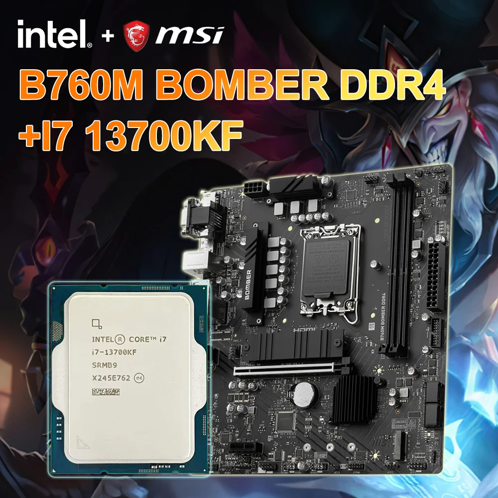Новинка Материнская плата MSI B760M BOMBER DDR4 + Intel Core I7-13700KF 3,4 ГГц 16-ядерный процессор 10 нм L3 = 30 м 125 Вт LGA1700 MicroATX материнская плата
Новинка Материнская плата MSI B760M BOMBER DDR4 + Intel Core I7-13700KF 3,4 ГГц 16-ядерный процессор 10 нм L3 = 30 м 125 Вт LGA1700 MicroATX материнская плата
