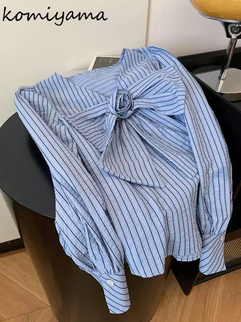 Striped Print Bow 2025 Shirts & Blouses V-neck Long Sleeve Ropa De Mujer Casual Loose Blusas Beautiful Camisas Woman Clothing
Striped Print Bow 2025 Shirts & Blouses V-neck Long Sleeve Ropa De Mujer Casual Loose Blusas Beautiful Camisas Woman Clothing