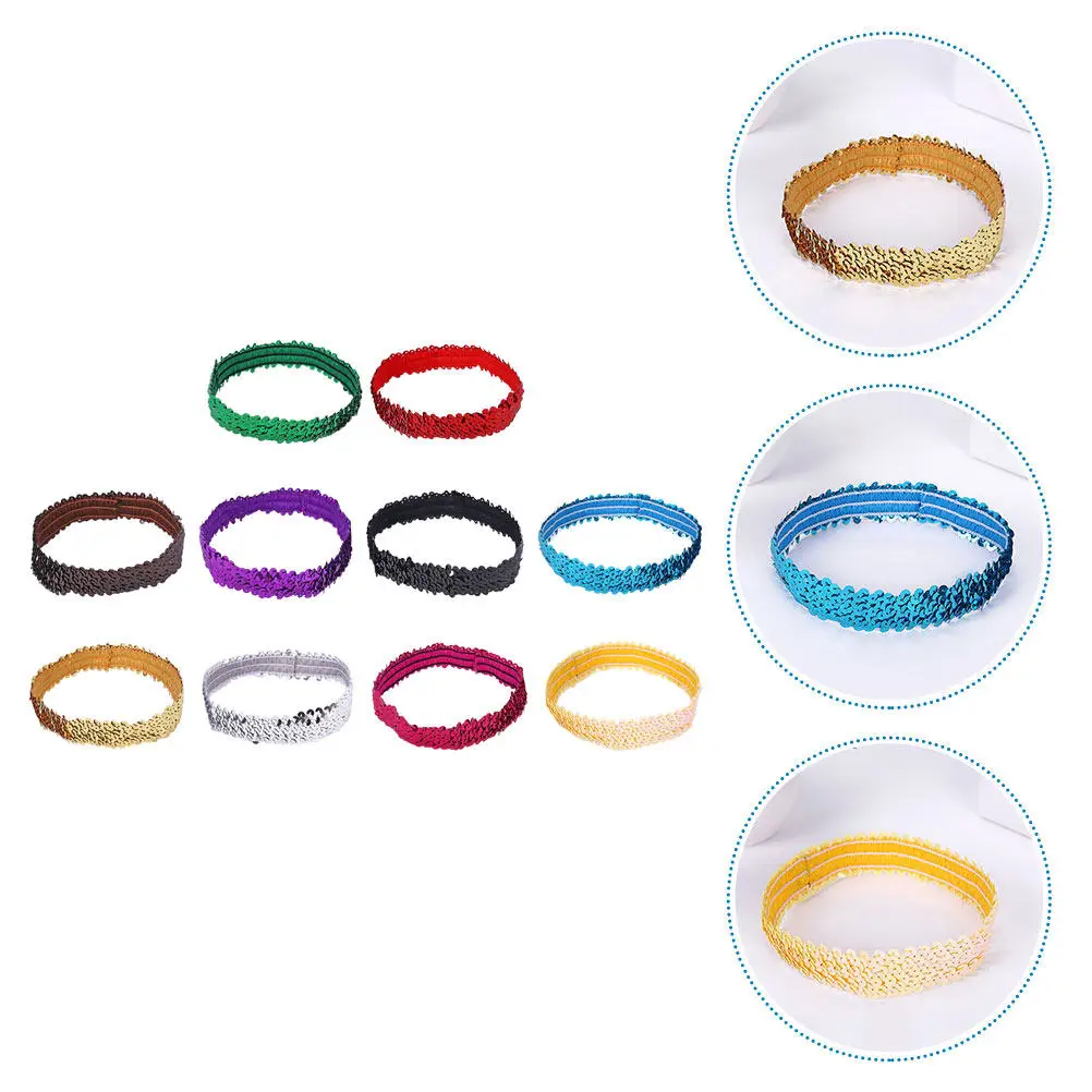 10Pcs Sequin Headbands Elastic Sparkly Hairbands Party Headdress Women Hair Accessories Fashion Hair Hoops Comfortable
10Pcs Sequin Headbands Elastic Sparkly Hairbands Party Headdress Women Hair Accessories Fashion Hair Hoops Comfortable