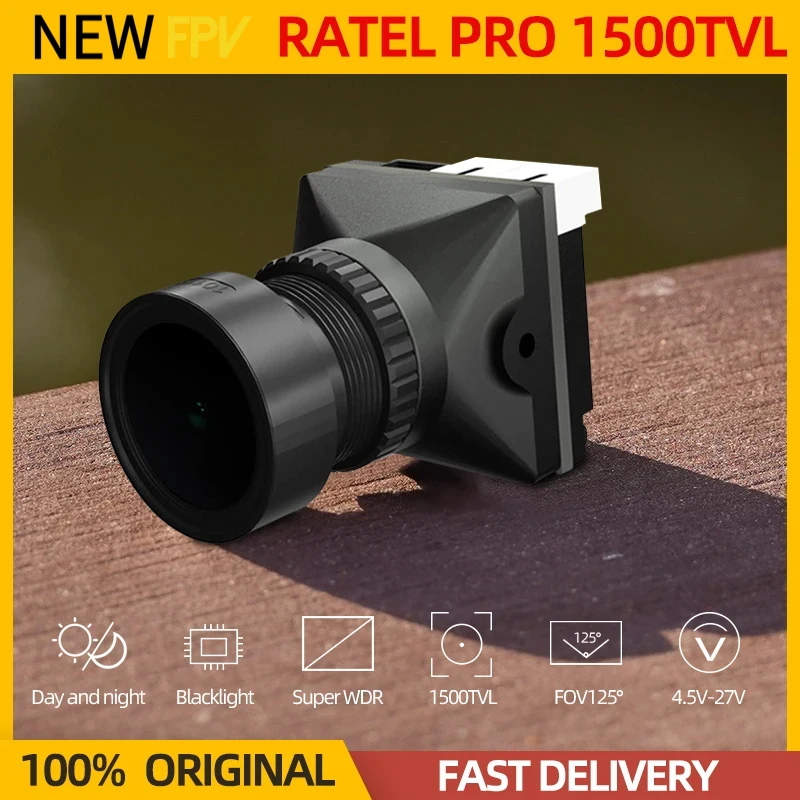 In Stock Ratel PRO FPV Camera 1500TVL 16:9/4:3 NTSC/PAL FOV125° Blacklight Night Camera For FPV Drone FPV
In Stock Ratel PRO FPV Camera 1500TVL 16:9/4:3 NTSC/PAL FOV125° Blacklight Night Camera For FPV Drone FPV