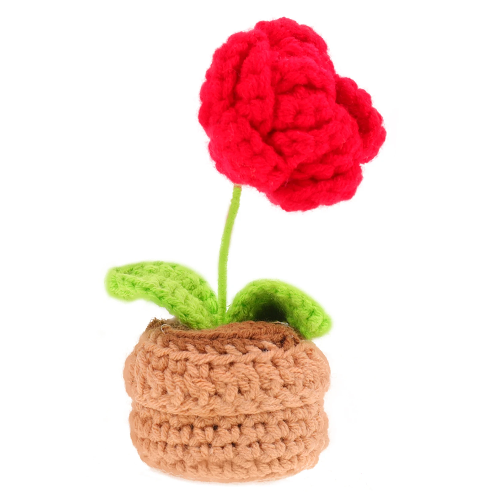 Artificial Crochet Plants Mini Potted Ornaments Decorative Fake Bonsai Lifelike Crochet Flower Tabletop Potted Decor Delicate
Artificial Crochet Plants Mini Potted Ornaments Decorative Fake Bonsai Lifelike Crochet Flower Tabletop Potted Decor Delicate