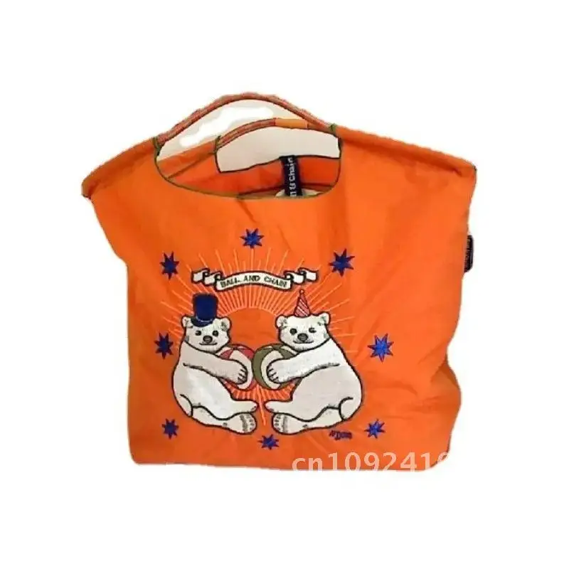 Japanese Homemade Cloth Environmental Ballchain Nylon Portable Canvas Shopping Bag Embroidery
Japanese Homemade Cloth Environmental Ballchain Nylon Portable Canvas Shopping Bag Embroidery