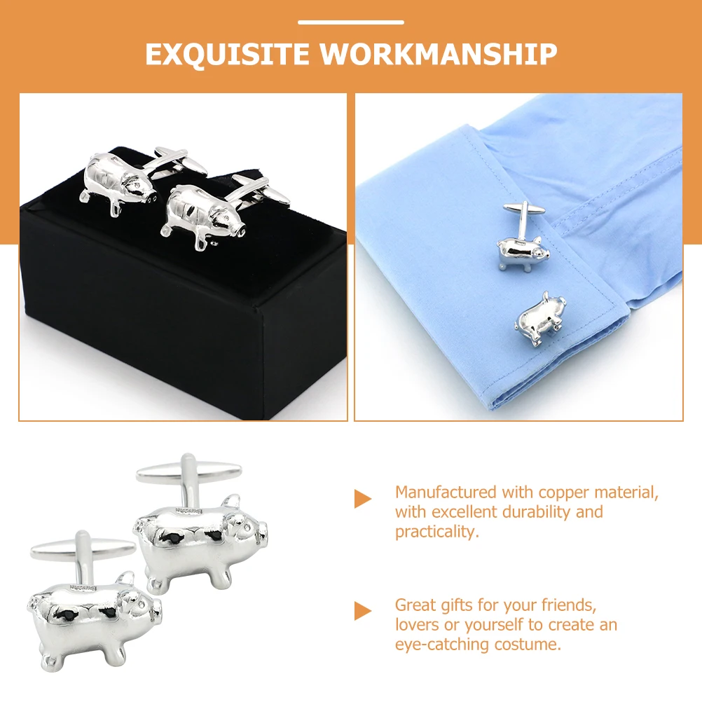 Creative Pig Links Funny For Men Unique Shirt Accessories Great Gifts For Business Weddings
Creative Pig Links Funny For Men Unique Shirt Accessories Great Gifts For Business Weddings