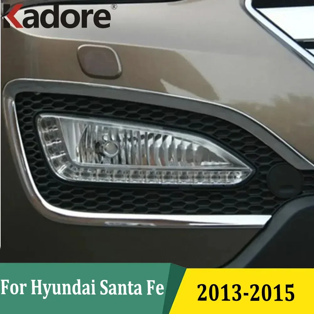 For Hyundai Santa Fe IX45 2013 2014 2015 Chrome Front Foglights Cover Fog Light Lamp Trim Frame Exterior Car Styling Accessories
For Hyundai Santa Fe IX45 2013 2014 2015 Chrome Front Foglights Cover Fog Light Lamp Trim Frame Exterior Car Styling Accessories