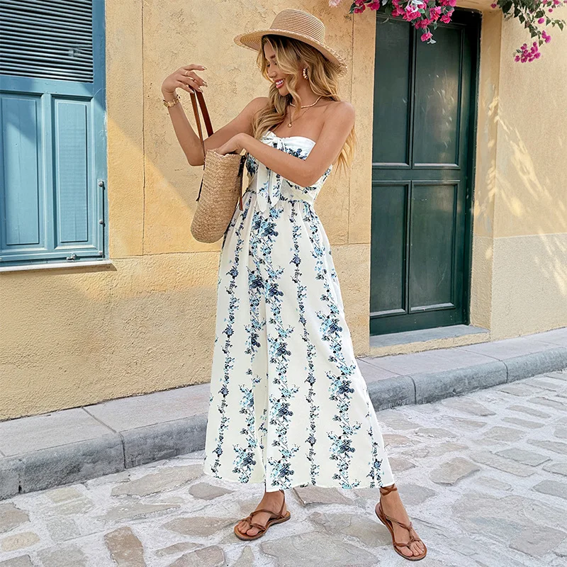 2026 Summer French Jumpsuits Women Slash Collar Rompers Vacation Style Jumpsuit Sleeveless Tube Top Floral Print Jumpsuit
2026 Summer French Jumpsuits Women Slash Collar Rompers Vacation Style Jumpsuit Sleeveless Tube Top Floral Print Jumpsuit