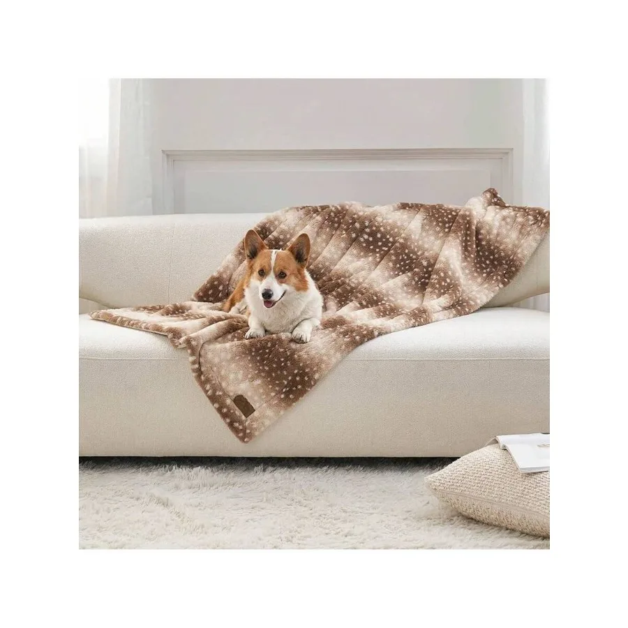 【New Arrival】Deer Print Pet Blanket, Ultra Soft Faux Fur Throw Blanket for Dogs Cats, Warm Cozy Flannel Blanket for Couch, Bed, Sofa and Car
【New Arrival】Deer Print Pet Blanket, Ultra Soft Faux Fur Throw Blanket for Dogs Cats, Warm Cozy Flannel Blanket for Couch, Bed, Sofa and Car