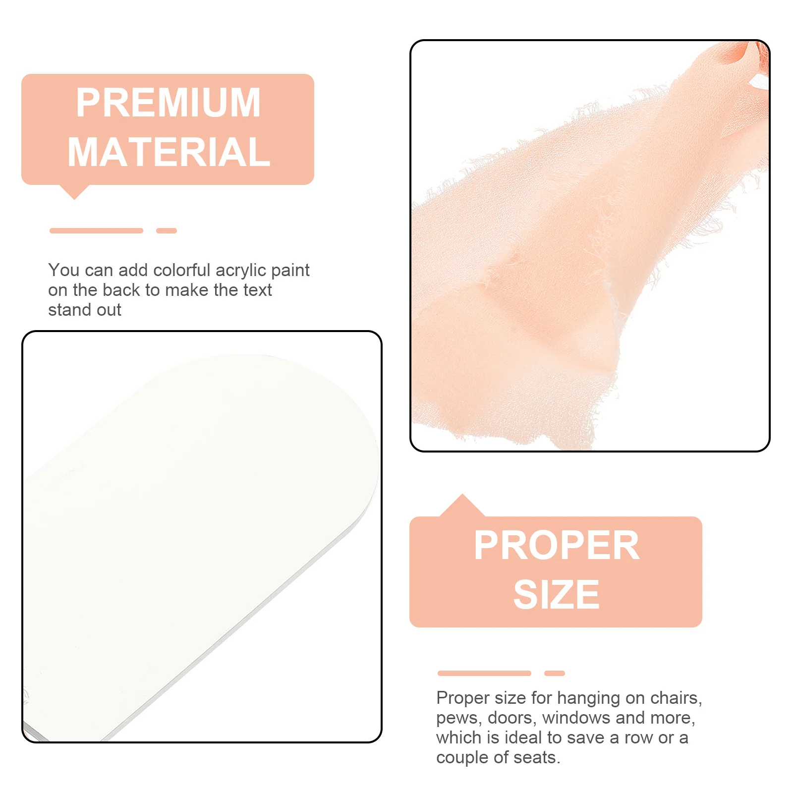 8Pcs Wedding Reserved Seat Signs Ribbon Acrylic Arch Gold Mirror Color Chair Hanging Place Cards Ribbon Reserved Signs
8Pcs Wedding Reserved Seat Signs Ribbon Acrylic Arch Gold Mirror Color Chair Hanging Place Cards Ribbon Reserved Signs