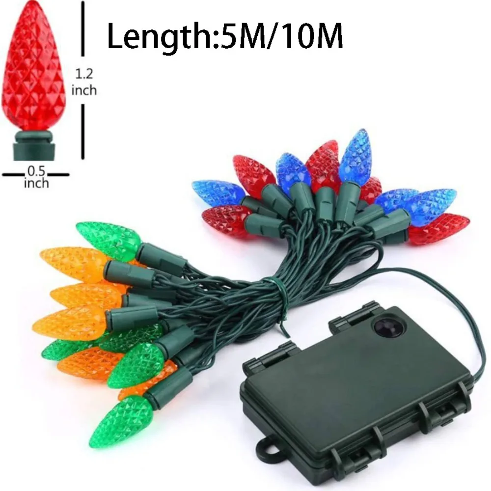 50 светодиодных солнечных рождественских огней длиной 5 м, 8 режимов, гирлянды, водонепроницаемые многоцветные клубничные огни, наружное украшение
50 светодиодных солнечных рождественских огней длиной 5 м, 8 режимов, гирлянды, водонепроницаемые многоцветные клубничные огни, наружное украшение