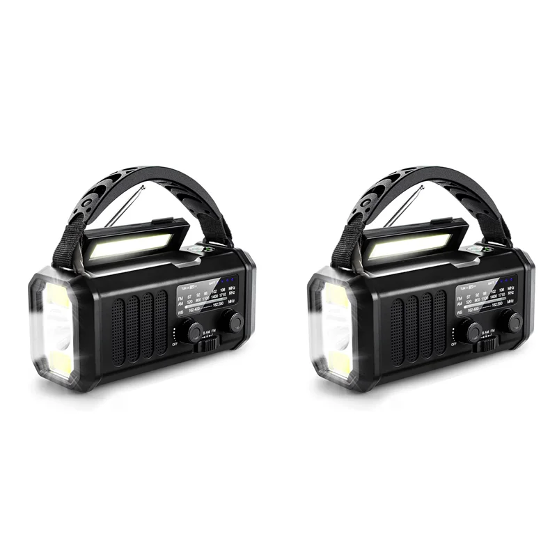 M13K-2X Emergency Weather Radio FM/AM/WB,Portable Hand Crank Radio,Flashlight ,Solar Powered 10000Mah For Outdoor Camping 
M13K-2X Emergency Weather Radio FM/AM/WB,Portable Hand Crank Radio,Flashlight ,Solar Powered 10000Mah For Outdoor Camping