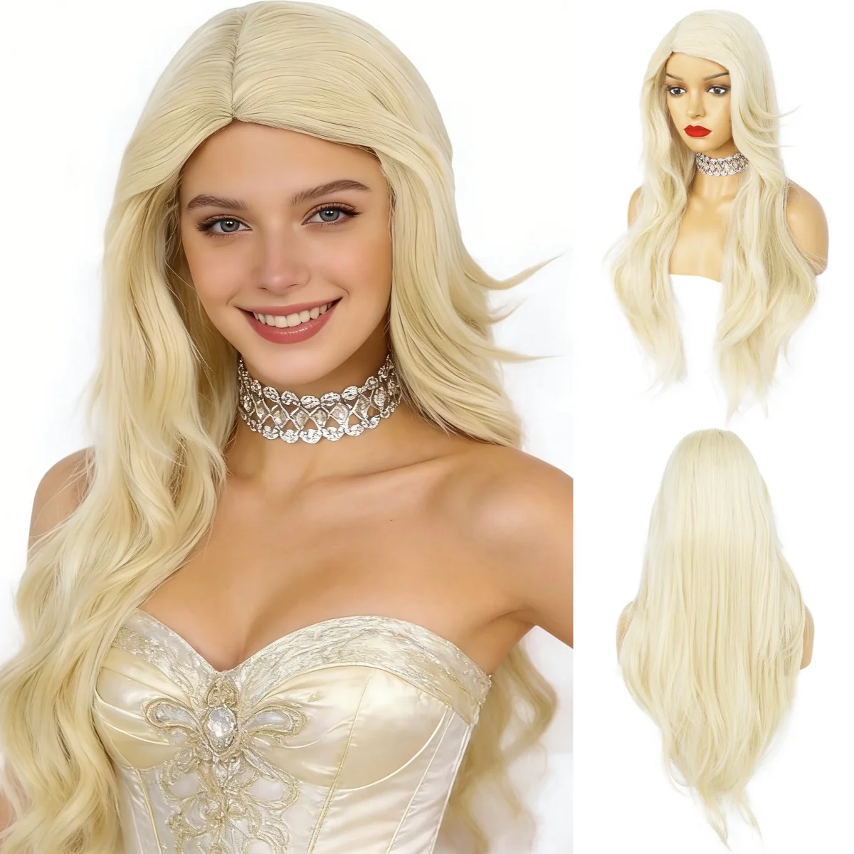Long Straight Platinum Blonde Wig for Women, Heat Resistant Synthetic Hair with Natural Side Part, for Daily Wear Cosplay Party
Long Straight Platinum Blonde Wig for Women, Heat Resistant Synthetic Hair with Natural Side Part, for Daily Wear Cosplay Party