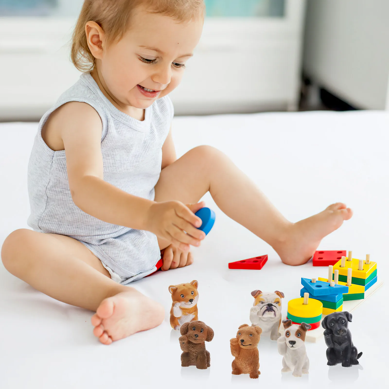 6Pcs Simulated Puppy Figure ABS Material Decorative Miniature Garden Desk Home Ornament for Kids Dog Statue
6Pcs Simulated Puppy Figure ABS Material Decorative Miniature Garden Desk Home Ornament for Kids Dog Statue