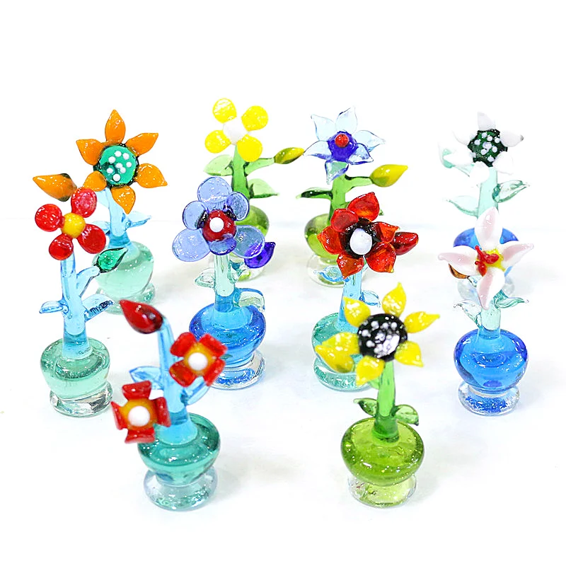 Colorful Murano Glass Flower Mini Figurines Craft Ornament Lovely Creative Paperweight Home Wedding Decor Xmas Mother`s Day Gift
Colorful Murano Glass Flower Mini Figurines Craft Ornament Lovely Creative Paperweight Home Wedding Decor Xmas Mother`s Day Gift