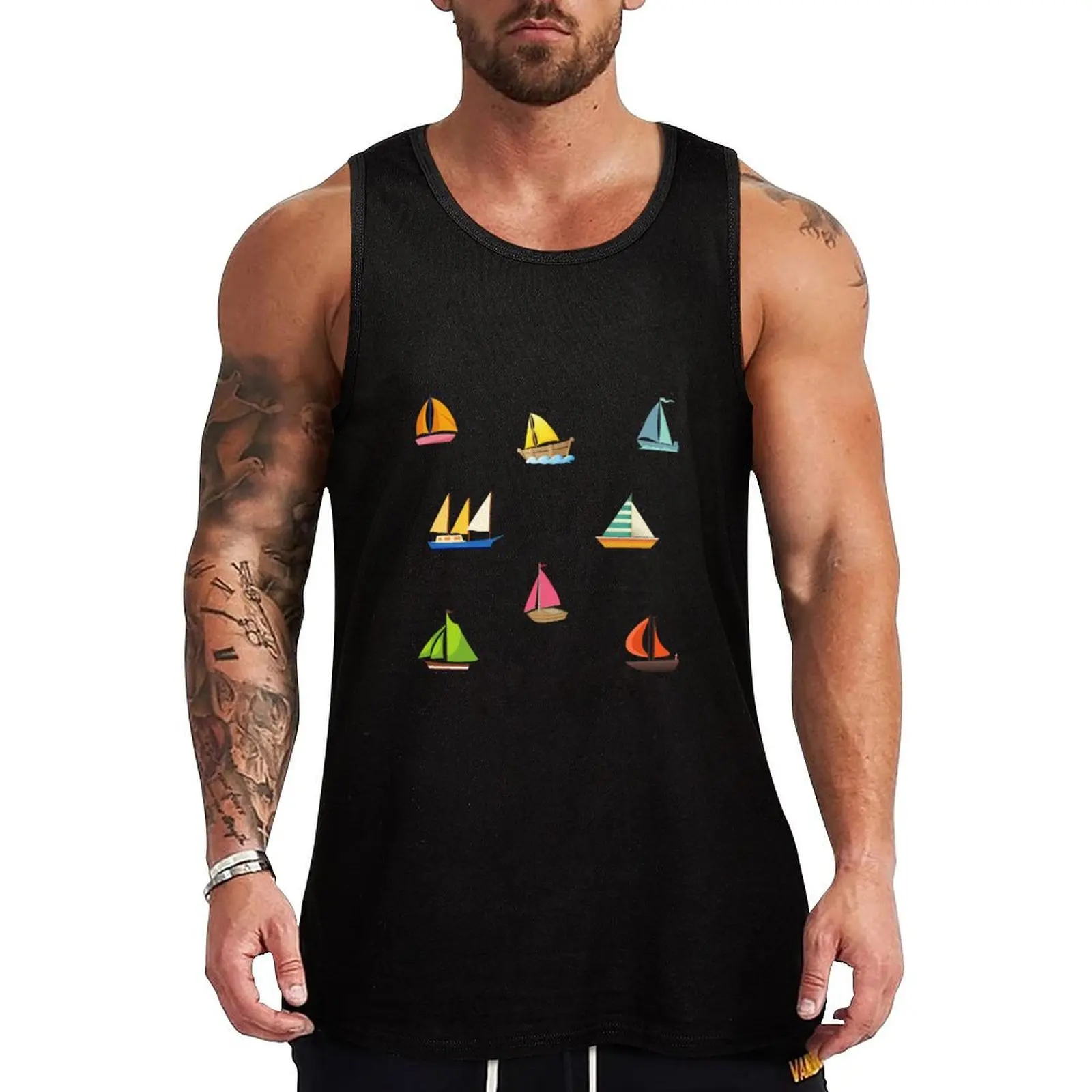 Mixed Sea and Ocean Boats Pattern, Sail Boats Collage Tank Top Creative Graphic Tank Top Art Print Sleeveless Shirt
Mixed Sea and Ocean Boats Pattern, Sail Boats Collage Tank Top Creative Graphic Tank Top Art Print Sleeveless Shirt