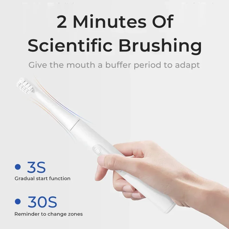 Портативная звуковая электрическая зубная щетка - нежная очистка, глубокий уход за полостью рта, семейное использование, необходимое для путешествий, 3 режима, высокочастотная вибрация
Портативная звуковая электрическая зубная щетка - нежная очистка, глубокий уход за полостью рта, семейное использование, необходимое для путешествий, 3 режима, высокочастотная вибрация