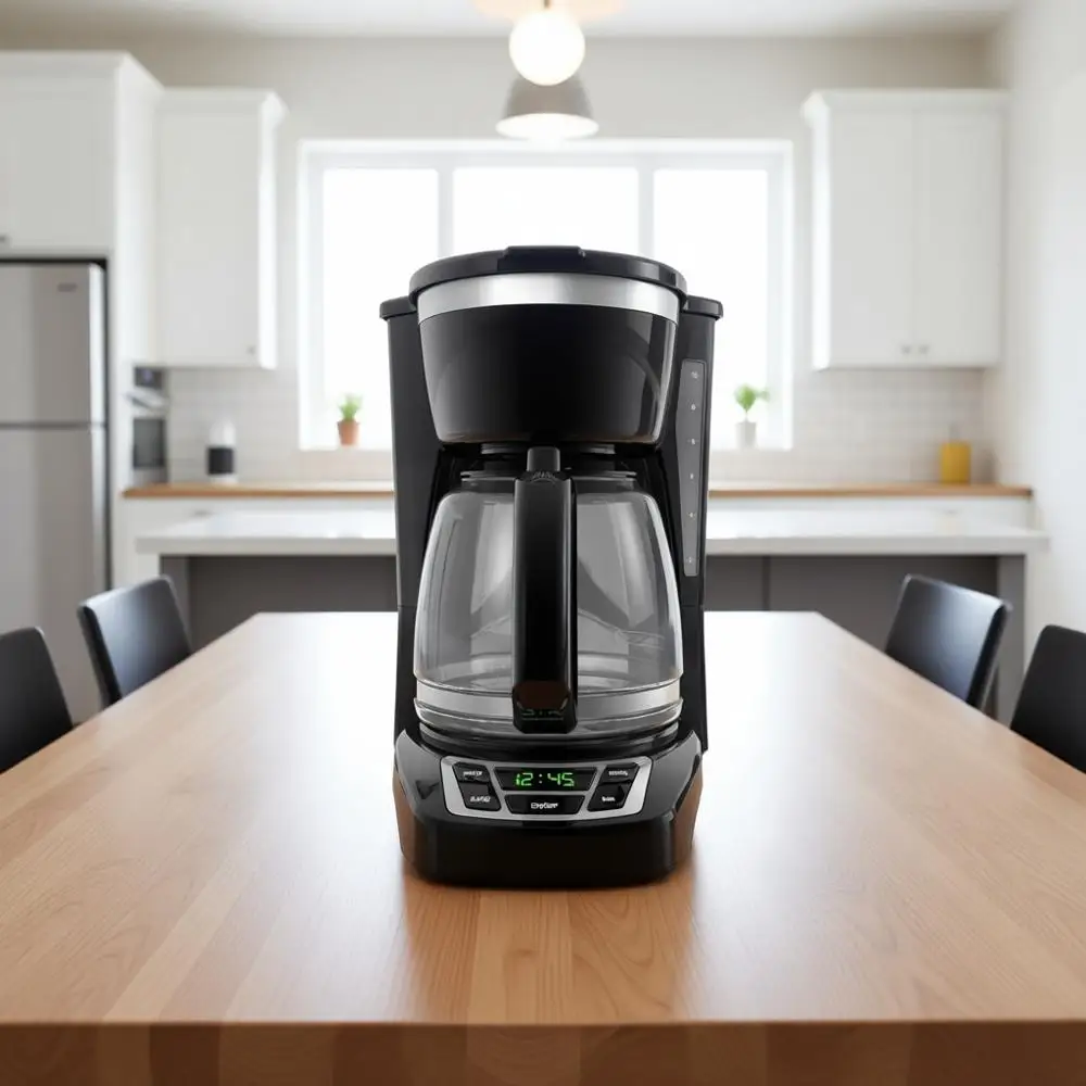 12-Cup Digital Coffee Maker, Programmable, Washable Basket Filter, Sneak-A-Cup, Auto Brew, Water Window, Keep Hot Plate
12-Cup Digital Coffee Maker, Programmable, Washable Basket Filter, Sneak-A-Cup, Auto Brew, Water Window, Keep Hot Plate