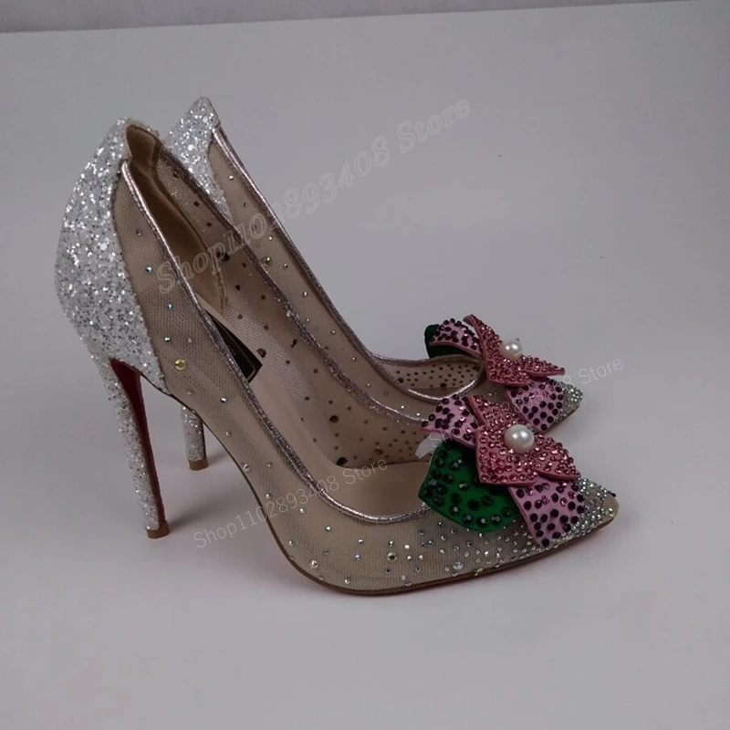 Mutilcolor Crystal Pearl Flower Pumps Elegance Shallow Mesh Breathable Stiletto High Heel Women Shoes 2023 Zapatos Para Mujere
Mutilcolor Crystal Pearl Flower Pumps Elegance Shallow Mesh Breathable Stiletto High Heel Women Shoes 2023 Zapatos Para Mujere