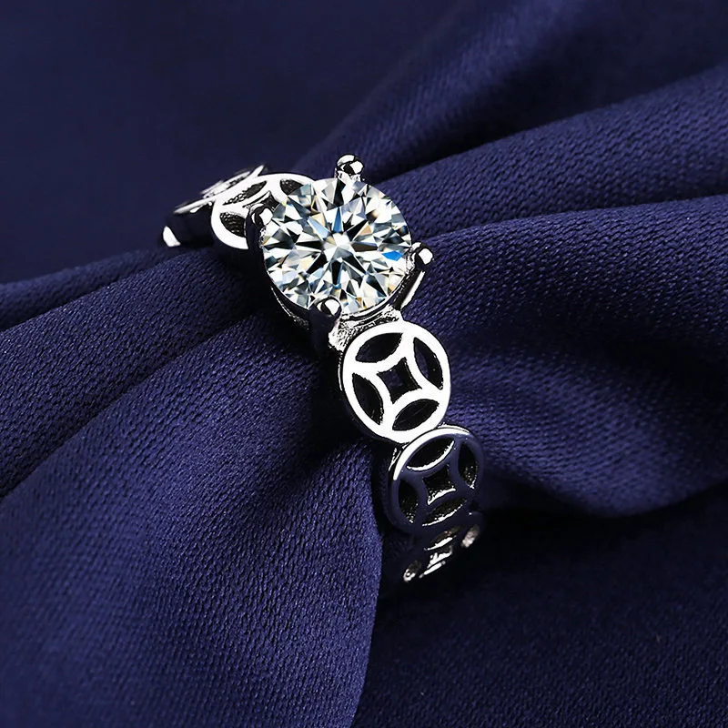 Hot-selling D-color moissanite, a fashionable and simple money ring for girls with adjustable opening, MJZ-128
Hot-selling D-color moissanite, a fashionable and simple money ring for girls with adjustable opening, MJZ-128