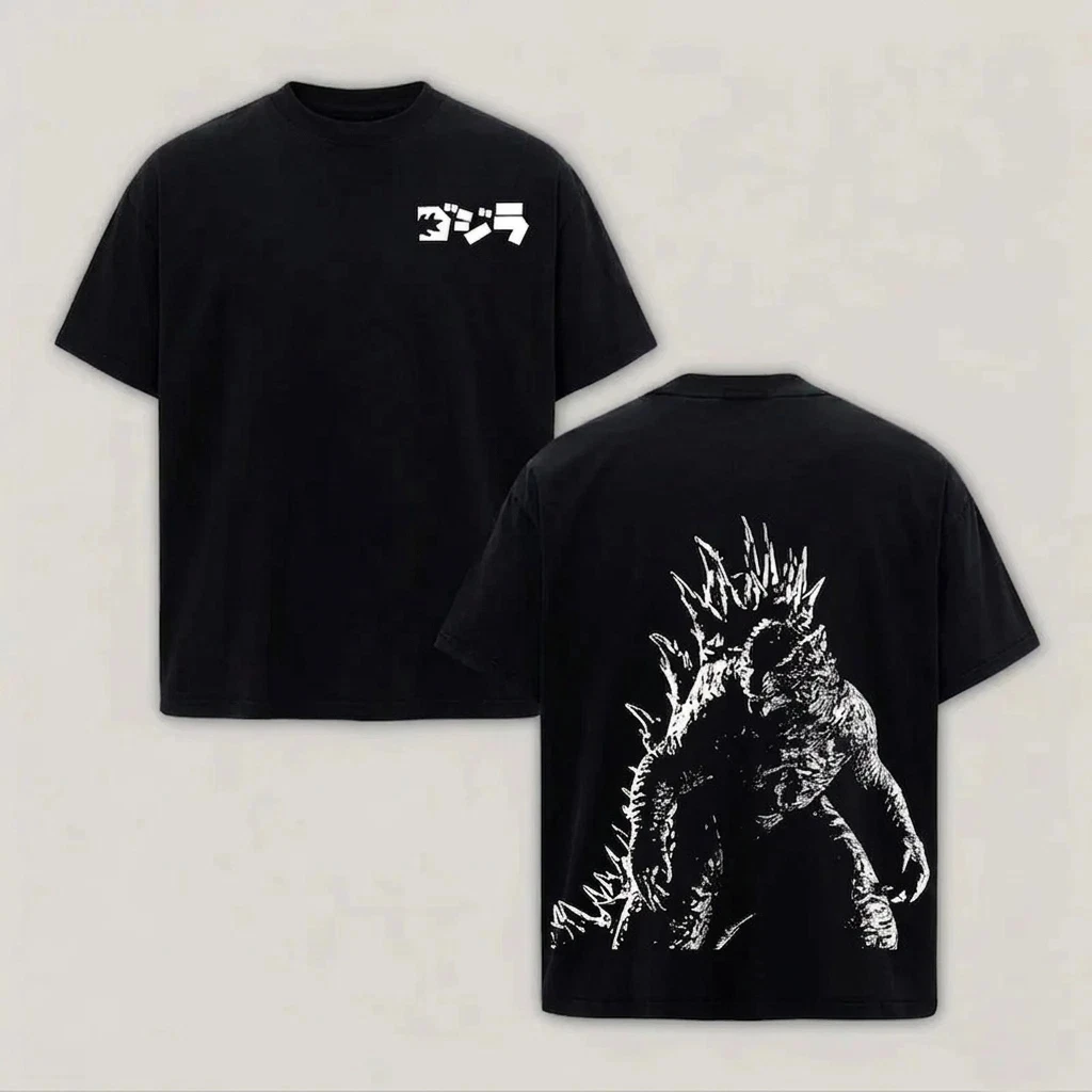 Godzilla Inspired Kaiju Monster Retro Graphic Print T-Shirt Men Women Cotton Oversized Couple Harajuku Casual Streetwear Tops
Godzilla Inspired Kaiju Monster Retro Graphic Print T-Shirt Men Women Cotton Oversized Couple Harajuku Casual Streetwear Tops