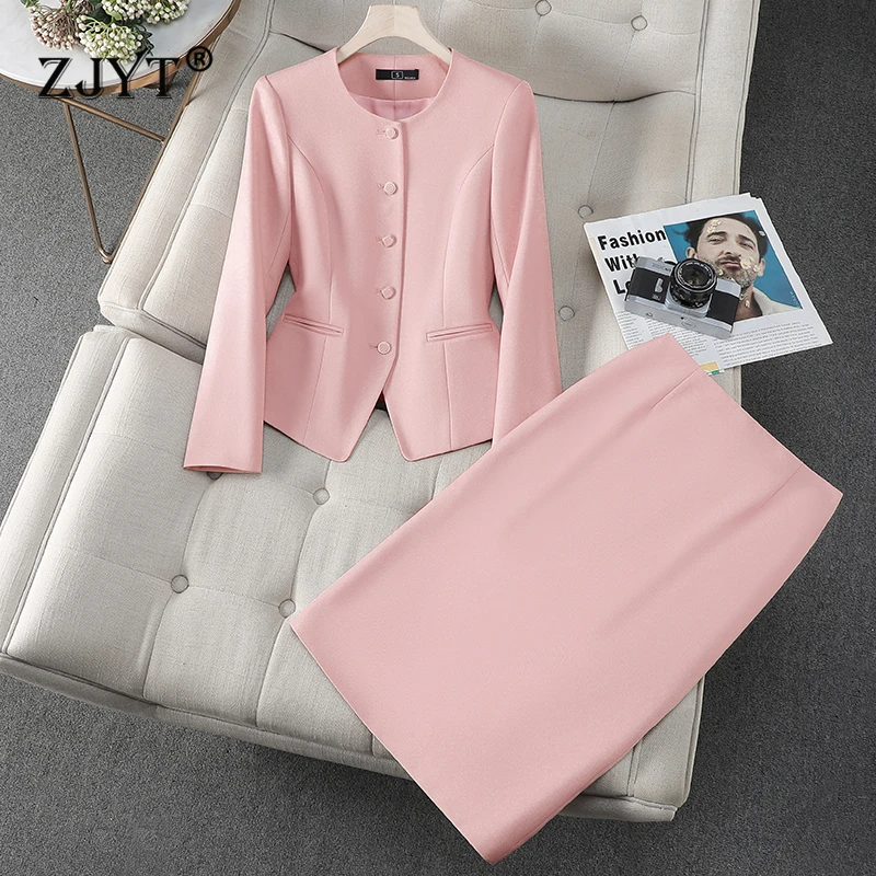 ZJYT Autumn 2025 Women Blazer Skirt Suit Two Pieces Matching Sets Korean Fashion Office Lady Plus Size Outfit Commuter Workwear
ZJYT Autumn 2025 Women Blazer Skirt Suit Two Pieces Matching Sets Korean Fashion Office Lady Plus Size Outfit Commuter Workwear