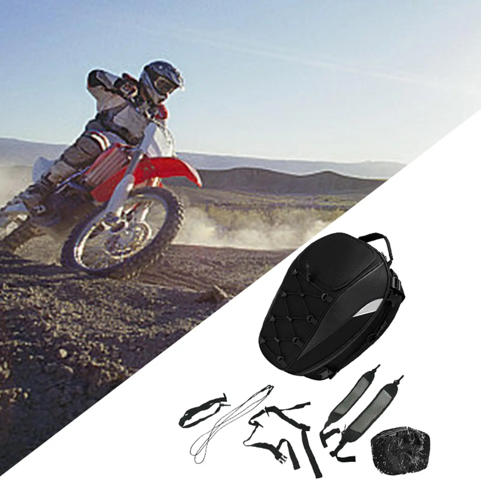 Helmet Bag Comfortable Handle Portable Luggage Pack Motorcycle Riding Backpack for Climbing Mountaineering Outdoor Trekking
Helmet Bag Comfortable Handle Portable Luggage Pack Motorcycle Riding Backpack for Climbing Mountaineering Outdoor Trekking