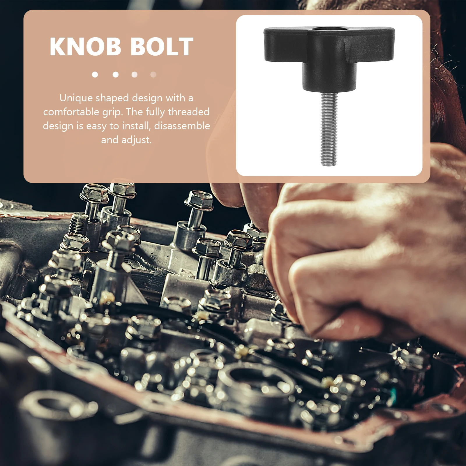 10pcs Hand Knob Screws Plastic Stainless Steel Rustproof Durable Adjustable Fasteners For Machinery Electronics Furniture
10pcs Hand Knob Screws Plastic Stainless Steel Rustproof Durable Adjustable Fasteners For Machinery Electronics Furniture