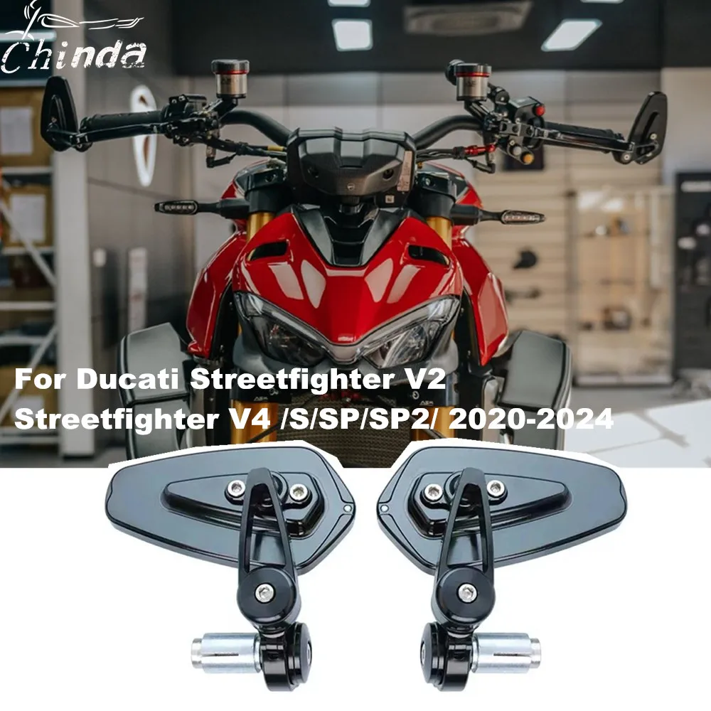 For Ducati Streetfighter V2 / Streetfighter V4 /S/SP/SP2 Motorcycle Left Right Side Handlebar End Mirror Rotation Sports
For Ducati Streetfighter V2 / Streetfighter V4 /S/SP/SP2 Motorcycle Left Right Side Handlebar End Mirror Rotation Sports
