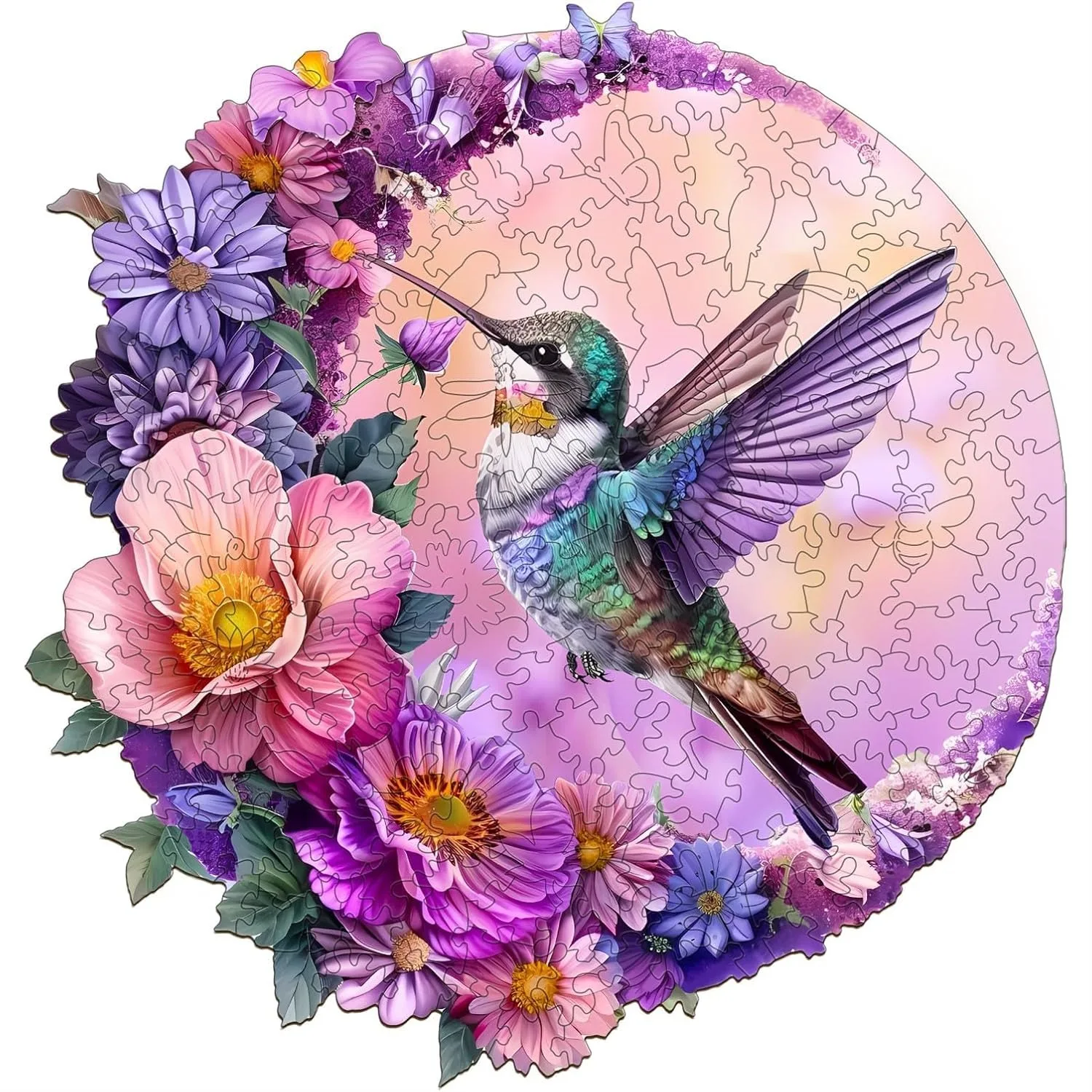 Wooden Puzzles for Adults, Hummingbird Animal-Shaped Jigsaw Puzzle 100 Pieces, Unique Gift for Family and Friends
Wooden Puzzles for Adults, Hummingbird Animal-Shaped Jigsaw Puzzle 100 Pieces, Unique Gift for Family and Friends