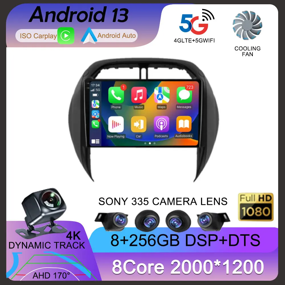 Android 13 Carplay Auto 4G+Wifi Car Radio For TOYOTA RAV4 2003 2004 2005 Multimedia Video Player GPS Navigation Stereo Head Unit
Android 13 Carplay Auto 4G+Wifi Car Radio For TOYOTA RAV4 2003 2004 2005 Multimedia Video Player GPS Navigation Stereo Head Unit