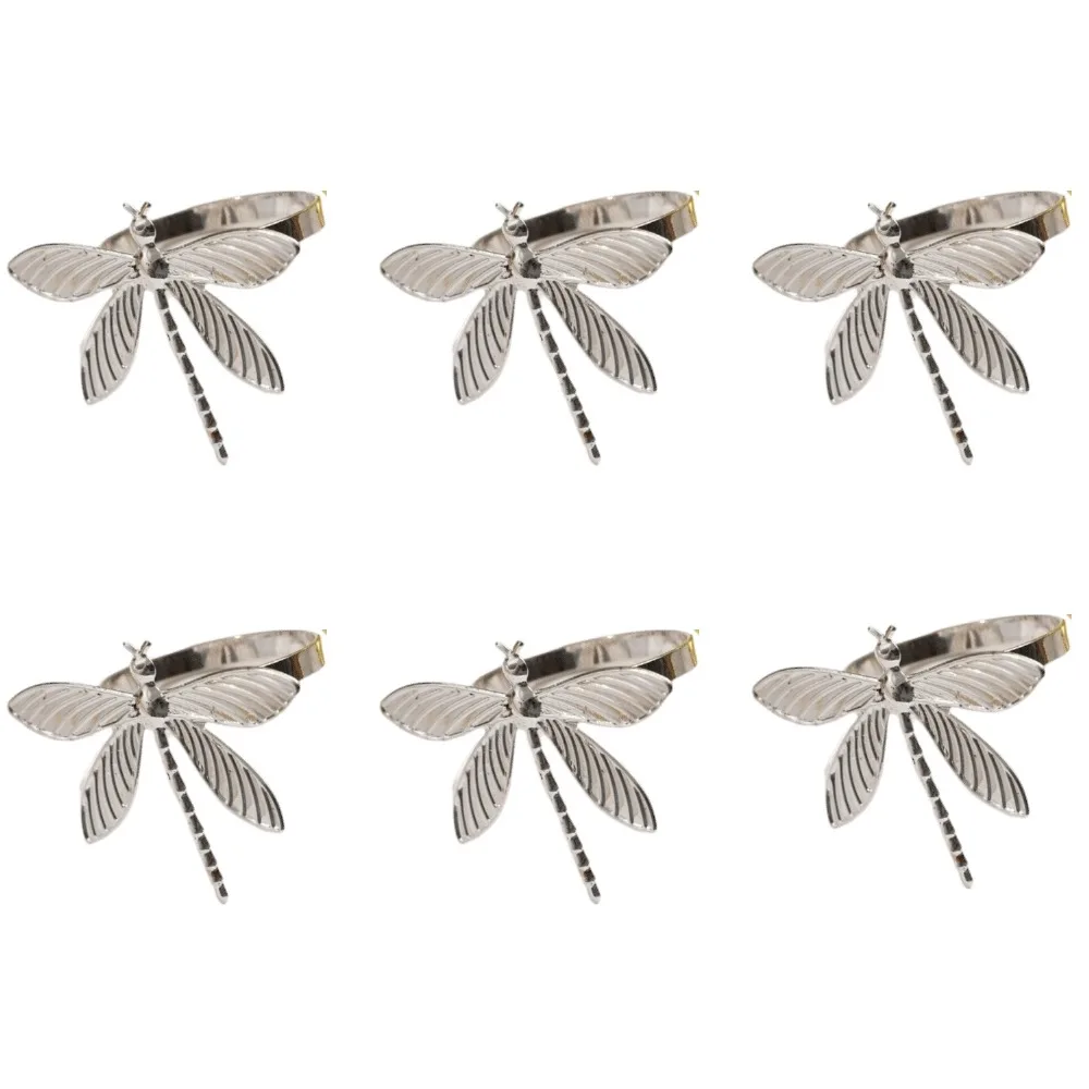 6 pieces/set Minimalist Dragonfly Napkin Rings Modern Style Metal Napkin Holder Elegant Gold Table Decorations Banquet Dinner
6 pieces/set Minimalist Dragonfly Napkin Rings Modern Style Metal Napkin Holder Elegant Gold Table Decorations Banquet Dinner